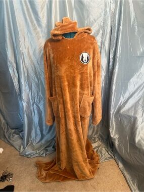 Jedi Star Wars Cozy Hooded Wearable Blanket - Rust Brown